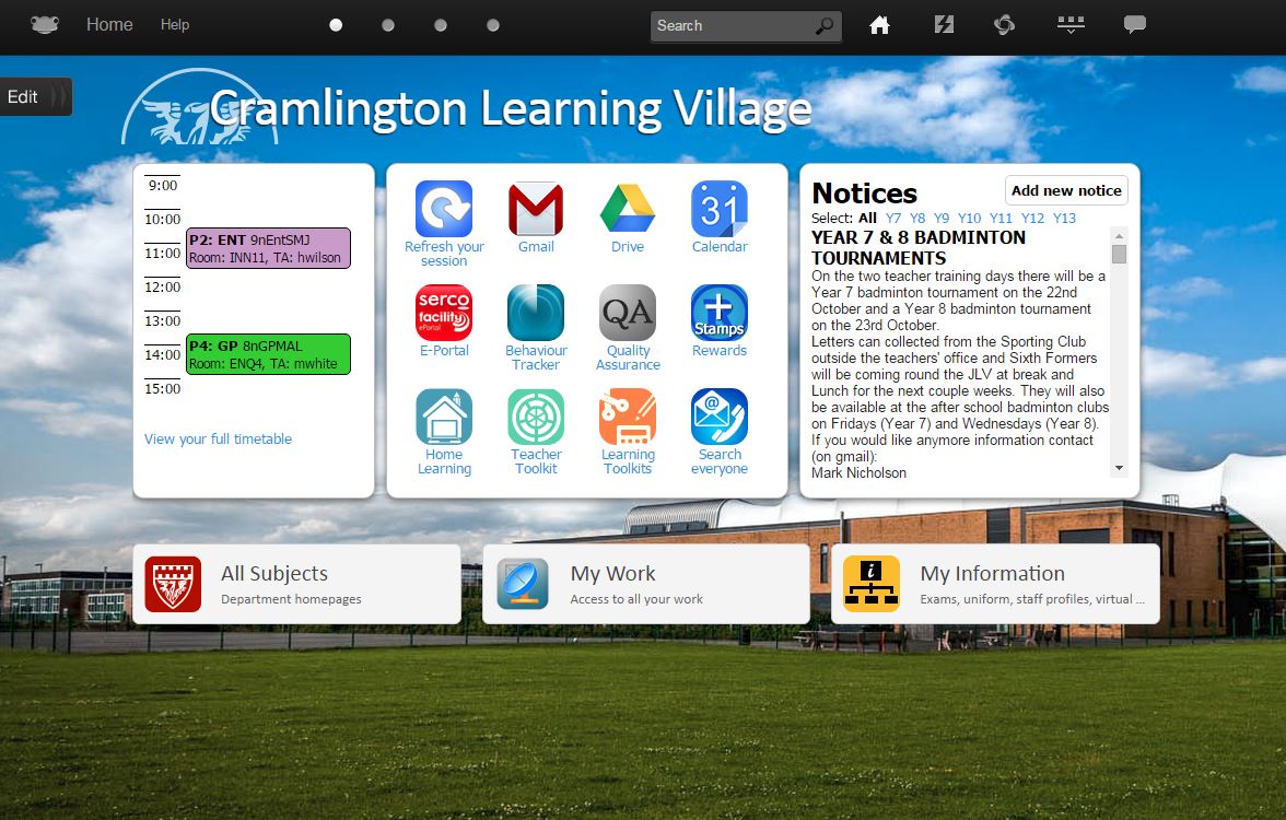 Frog VLE screenshot