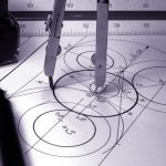 Maths compass drawing circle