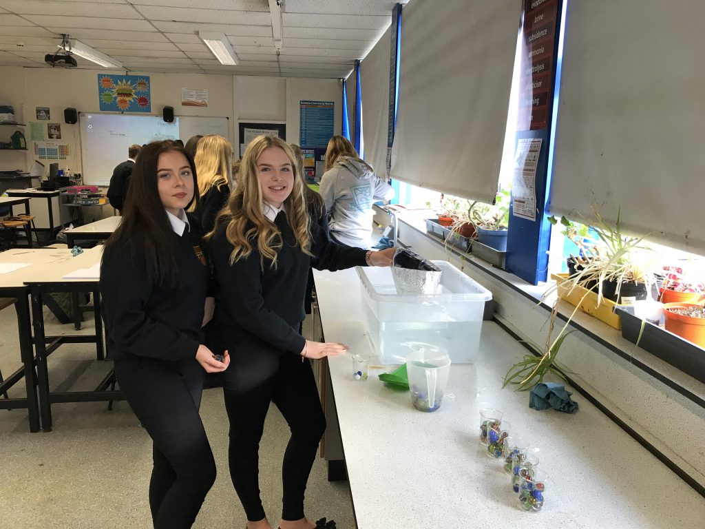 Students taking part in STEM project