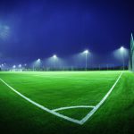 View of the 3G pitch at night