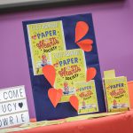 Display of Authors book on table