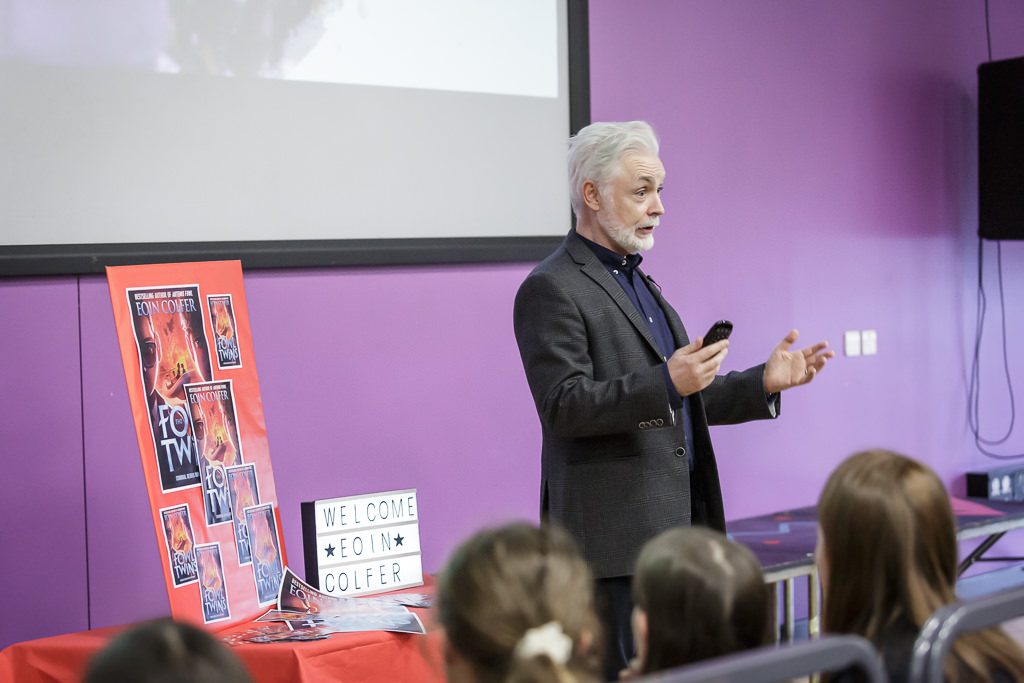 Author talking about his book