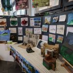 images of a display of student work