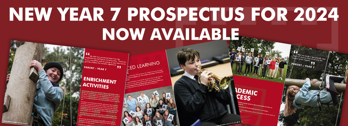 New year 7 prospectus for September 2024 now available
