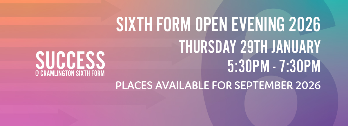 Sixth Form Open Evening Thursday 29th January from 5:30pm