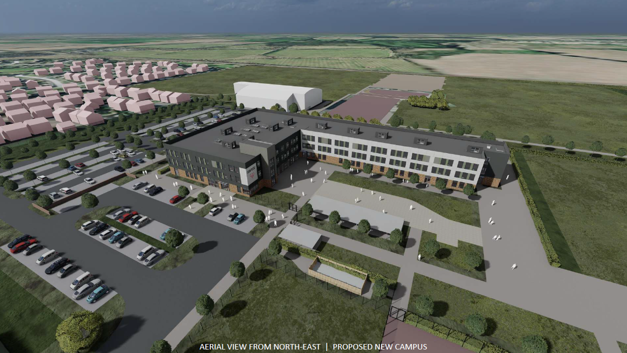 Artistic impression of the aerial view